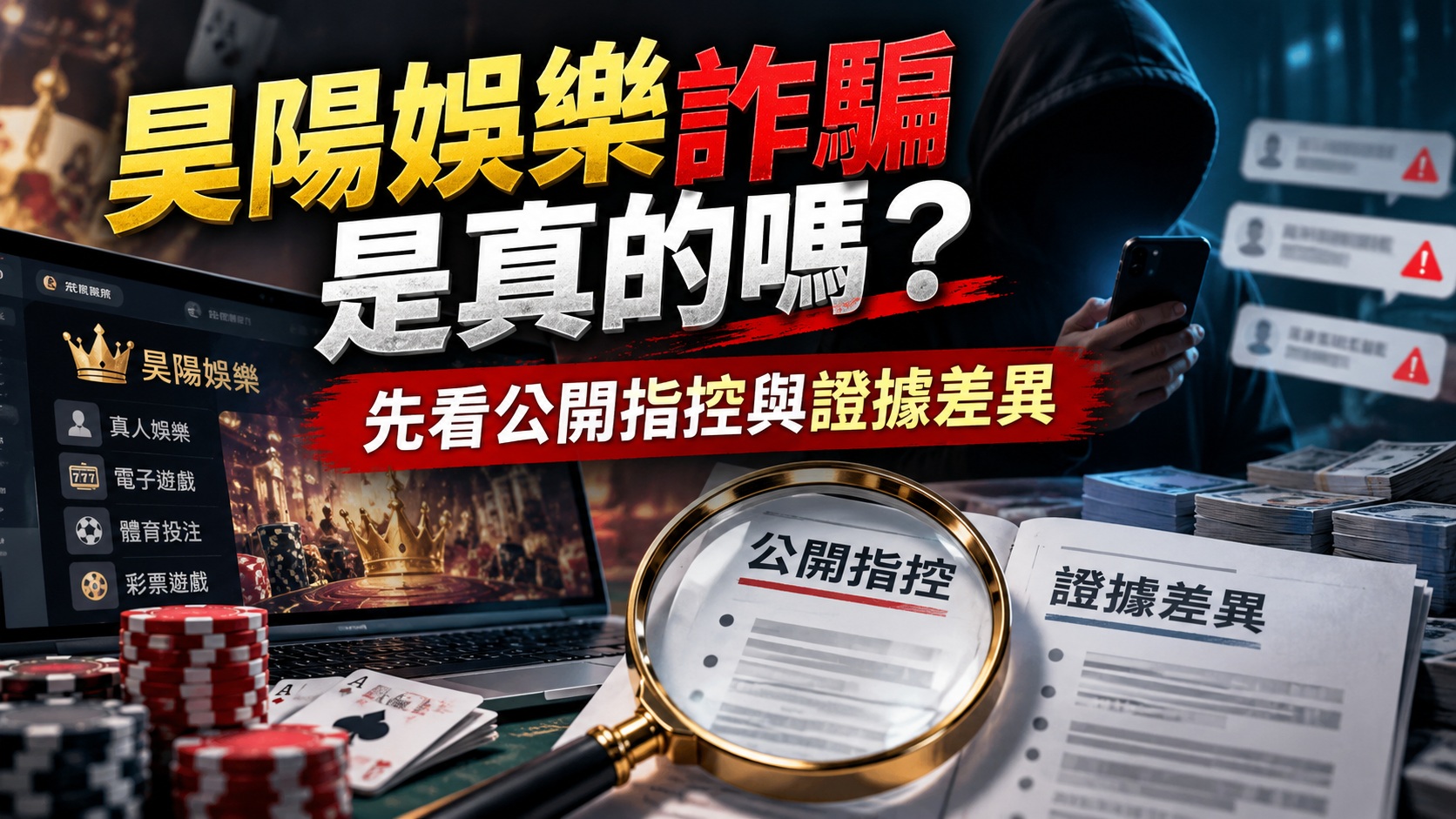 昊陽娛樂詐騙是真的嗎?先看公開指控與證據差異